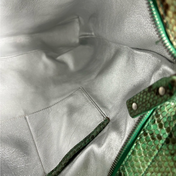 Michael Kors Collection Italy Large Skorpios Genuine Python Leather Shopper Bag - Picture 9 of 10